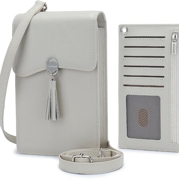Small Leather Crossbody Bag for Women RFID Wallet Phone Organizer - Picture 1 of 8